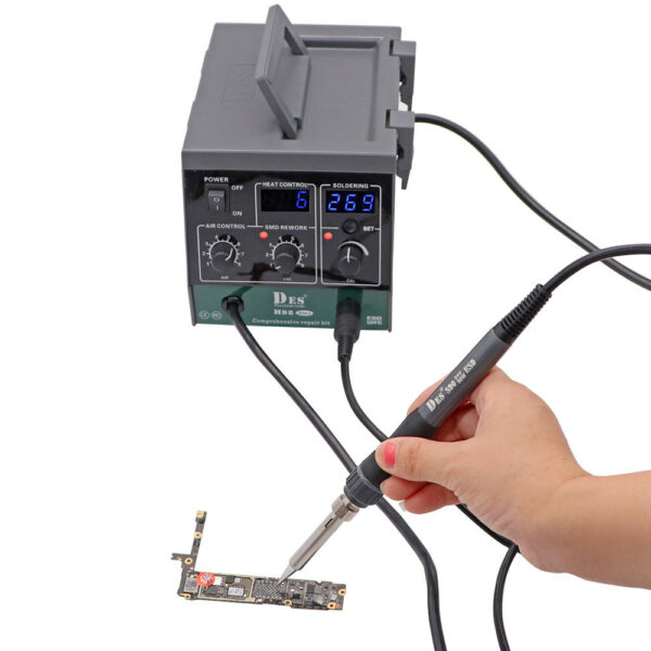 DES H92 2 in 1 Soldering Station BGA Rework Station High Power Electric Desoldering Station for Mobile Phone PCB Welding Tool