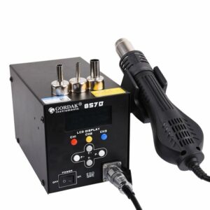 GORDAK 857D 1000W High Power LCD Display Soldering Station Intelligent Hot Air Desoldering Station Hot Air Gun