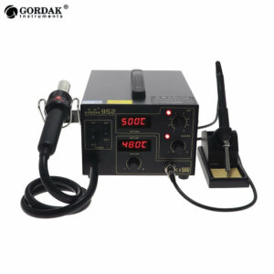 GORDAK 952 Double Digital Display 2 in 1 Rework Station Desoldering Station SMD Thermostatic Soldering Station Hot Air Heater