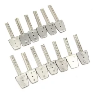 HUK 14Pcs Stainless Steel Key Picks Bit Set With Hammer Lock Picks Tools