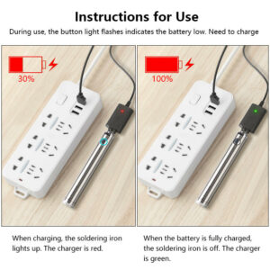 Handskit 5V 8W Solder Iron Wireless Charging Soldering Iron Mini Portable Rechargeable Battery Soldering Iron