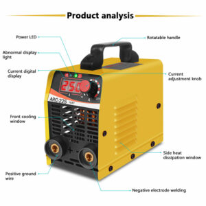 Handskit ARC-225 Welding Machine Portable Mini Electric Welder Semiautomatic Welding Reverse Welder for Welding Electric Work