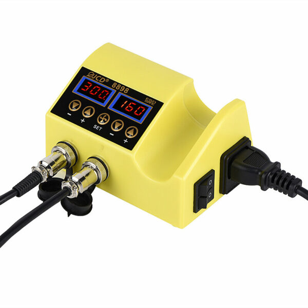 JCD WM-8898  2 in 1 750W Soldering Station 80W 110V/220V Digital Electric Soldering Iron Adjustable Kit with Hot Air Gun