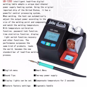 Jabe UD-1200 Precision Lead-free Soldering Station 2.5S Rapid Heating with Dual Channel Power Supply Heating System