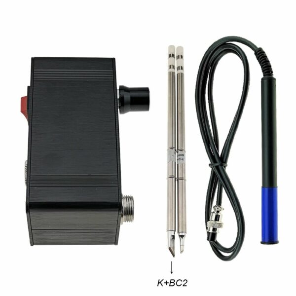 KSGER T12 STM32 V2.1S OLED Mini Soldering Station DIY Kit Soldering Iron Tip with Aluminum Alloy Handle