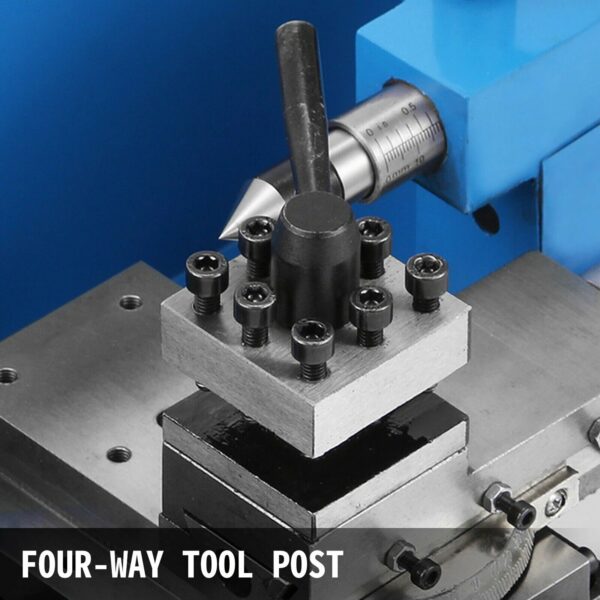 Mini Metal Lathe 550W Metalworking Tool Variable Speed DIY Processing Bench Top