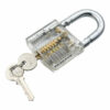 Transparent Cutaway Inside View Of Practice Padlock Lock Locksmith Trainer Skill Pick with Two Keys