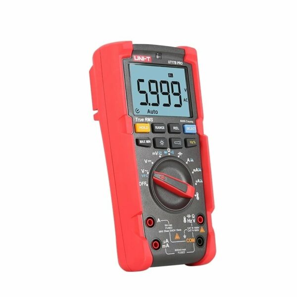 UNI-T UT17B PRO Digital Multimeter True RMS 1000V AC/DC 6000 Display Digits VFC 600V Dangerous Voltage Warning