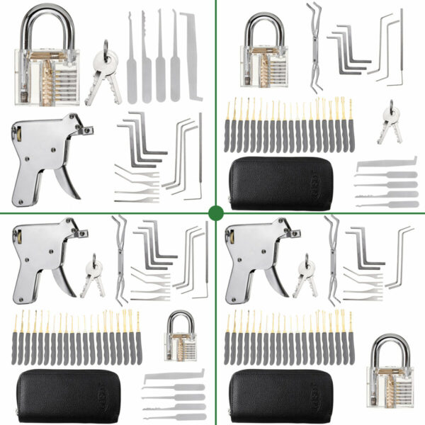 Unlocking Locksmith Practice Lock Picks Key Extractor Padlock Lockpick Tool Kits