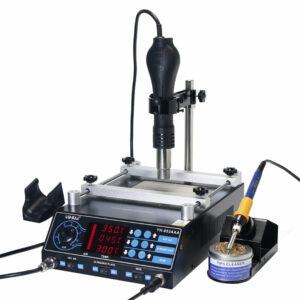 YIHUA 853AAA 220V/110v 3 In 1 Preheating Station Infrared BGA Rework Soldering Station Hot Air Gun 60W Tin Soldering Iron