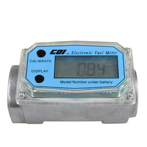 1 inch Electronic Turbine Diesel Gasoline Kerosene Fuel Flow Meter