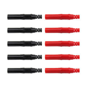 10Pcs P3013 4mm Safety Shrouded Banana Plug Solder In line DIY Assembly Test Leads Connectors