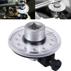 1/2'' Adjustable Drive Angle Gauge Torque Wrench Meter Measure Car Garage Tool