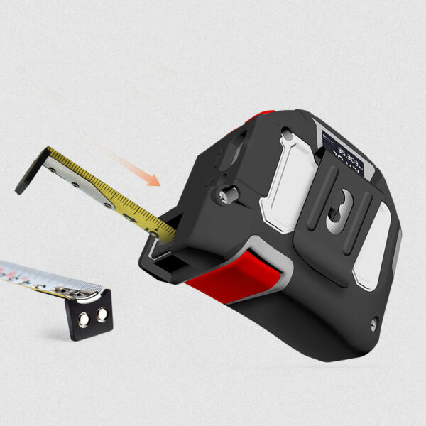 2 in 1 40M+5M Laser Range Finder Electronic Tape Measure Laser Measurement Intelligent Tape Measure Multi-function High-precision Digital Display Range Finder Distance Meter