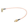 20CM SMA cable SMA Male Right Angle to SMA Female RF Coax Pigtail Cable Wire RG316 Connector Adapter