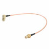 2Pcs 30CM SMA cable SMA Male Right Angle to SMA Female RF Coax Pigtail Cable Wire RG316 Connector Adapter