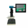 48MP Industrial Digital Video Microscope Camera + 180X C Mount Lens + 56 LED Ring Light + Stand For PCB Repair