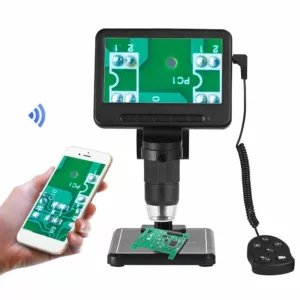 5 Inch 1920*1080 LCD WiFi Digital Microscope 500X-1000X Wireless USB Microscope Camera Industrial Maintenance with Plastic Bracket