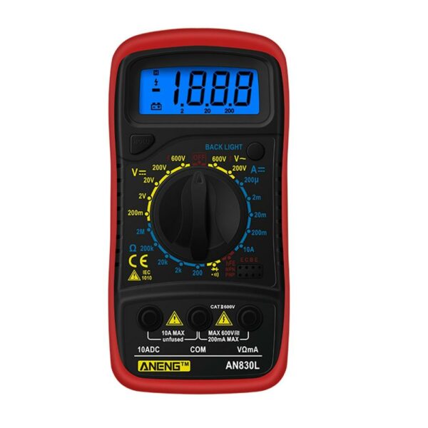 ANENG AN830L Digital LCD Multimeter Profissional Electric Voltmeter Ammeter AC DC OHM Volt Tester Pocket Multimeters