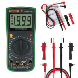 ANENG AN881B+ Digital Multimeter AC DC Voltage Current Capacitance Resistance Temperature Diode Triode Tester Non-contact Voltage Test + Crocodile Clip