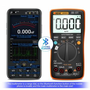 ANENG AN9002 Digital bluetooth True RMS Multimeter 6000 Counts Professional Auto Multimetro AC/DC Current Voltage Tester Orange