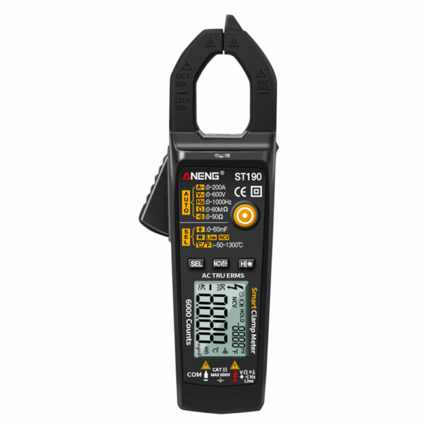 ANENG ST190 Clamp Meter 6000 Counts True RMS Digital Professional Multimeter AC Current Clamp Tester Meters Voltmeter Auto Range