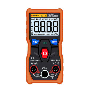 ANENG V01A Digital True RMS Multimeter Tester Autoranging Automotriz Multimeter With NCV Data Hold LCD Backlight+Flashlight Orange Color