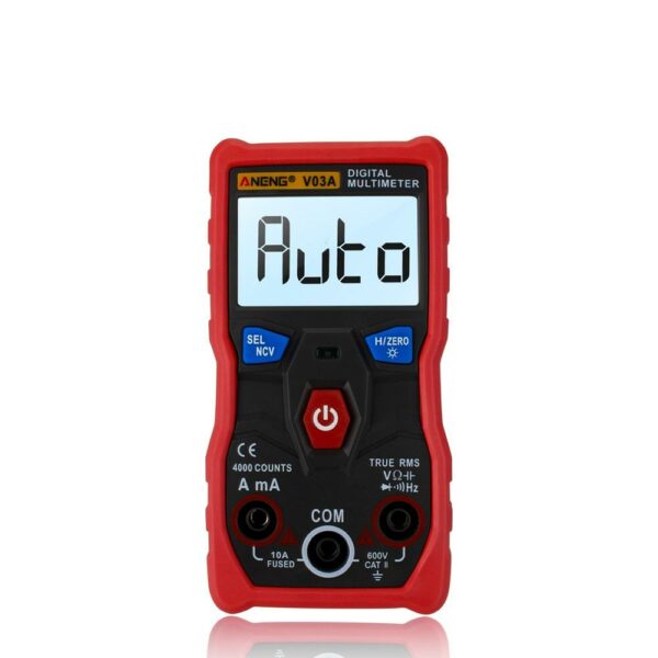 ANENG V03A Automatic Intelligent Gear Recognition Electrician NCV Pocket True RMS Digital Multimeter 4000 Counts Resistance Frequency Buzzer NCV Diode Measurement