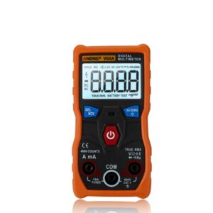 ANENG V04A Automatic Intelligent Gear Recognition Electrician NCV Pocket True RMS Digital Multimeter 4000 Counts NVC Test Temperature Measurement