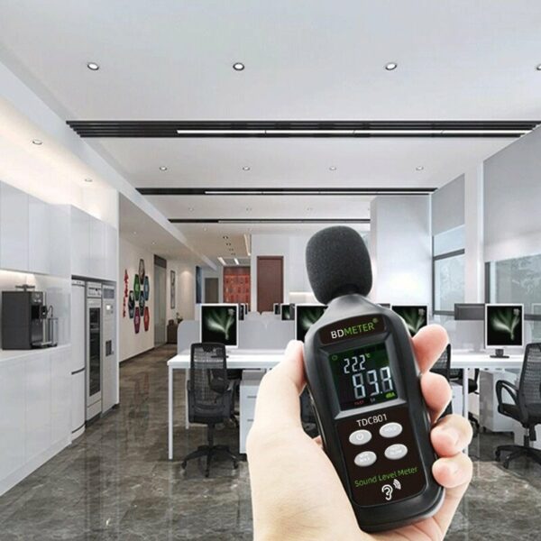 BDMETER TDC801 Handheld Digital Noise Meter 35~135dB Sound Level Decibel Meter Mini Sound Tester Volume Test