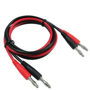 Cleqee P1041 1Set 1M 4mm Banana to Banana Plug Soft RV Test Cable Lead for Multimeter Test Leads Kits Banana Plug Male