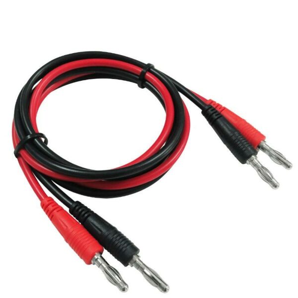 Cleqee P1041 1Set 1M 4mm Banana to Banana Plug Soft RV Test Cable Lead for Multimeter Test Leads Kits Banana Plug Male