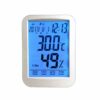 Clock Temperature Hygrometer/Luminous Household Thermometer Touch Screen Digital Display Temperature and Humidity Meter Hygrometer