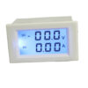 D85-3050 DC 0-200V 10A Digital Voltmeter Ammeter LCD Panel Volt Amp Meter Gauge White