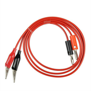 DANIU Double Stitch Alligator Test Lead Clip To Probe Cable For Multi Meters