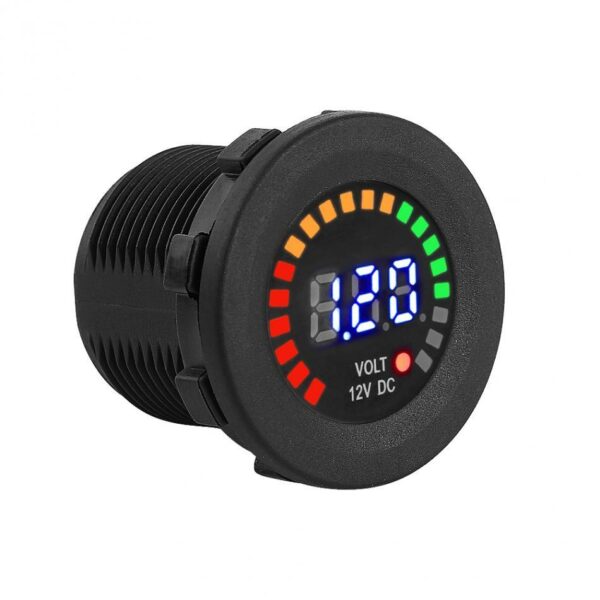 DC 12 V Motorcycle Car LED Digital Display Voltmeter Waterproof Volt Meter Voltage Gauge Voltage Tester Meter