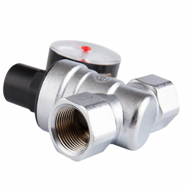 DN20(3/4Inch) DN15(1/2Inch) Pressure Reducing Valve Water Pressure Regulator with Gauge Pressure