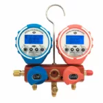 Digital Double Meter Valve Refrigeration Manifold Gauge Refrigerante Pressure Gauge Vacuum High Pressure Gauge