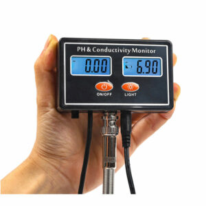 Digital PH&EC Conductivity Monitor Meter Tester ATC Water Quality Real-time Continuous Monitoring Detector