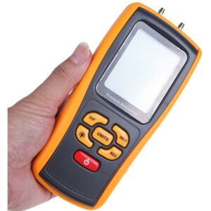 GM510 Portable Digital LCD Display Pressure Manometer 50KPa Pressure Differential Manometer Pressure Gauge