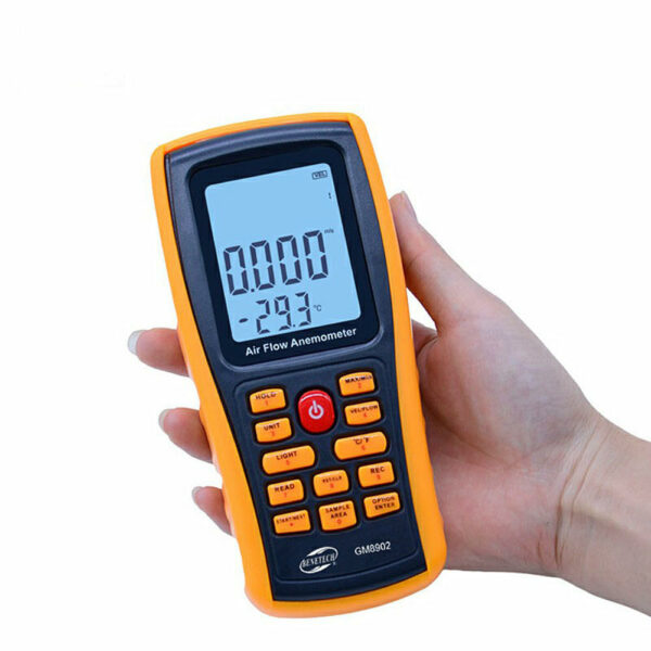 GM8902 0-45M/S Digital Anemometer Wind Speed Meter Air Volume Ambient Temperature Tester With USB Interface