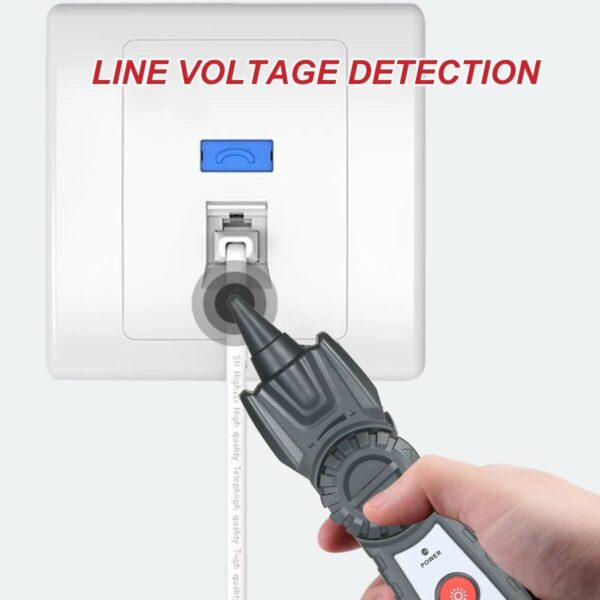 GT67 Wire Tracker Portable Multifunctional RJ11 RJ45 Cable Tester Telephone & Network Line Finder with Headphone for Network Maintenance