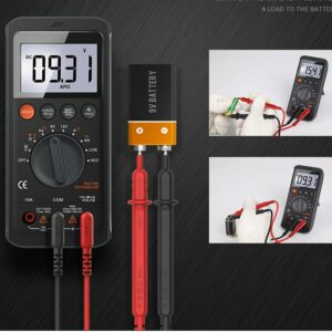 JIMI JM-G3401 Multi-function Digital Multimeter Mini Anti-burning Universal Ammeter Automatic Capacitance Meter