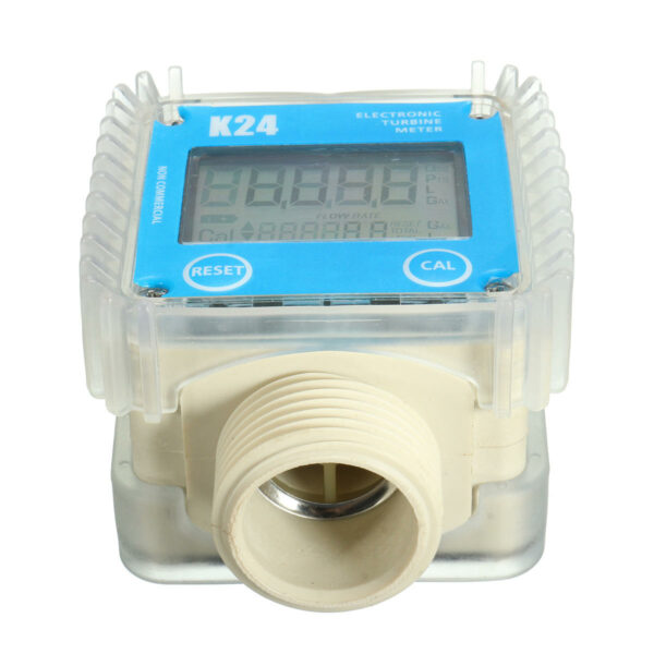 K24 1inch Digital Turbine Diesel Fuel Flow Meter Guage Counter for Chemicals Water