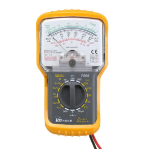 KT7006 Analog Multimeter Built-in Test Leads Large Display AC/DC Voltage DC Current Measurement Input Impedance