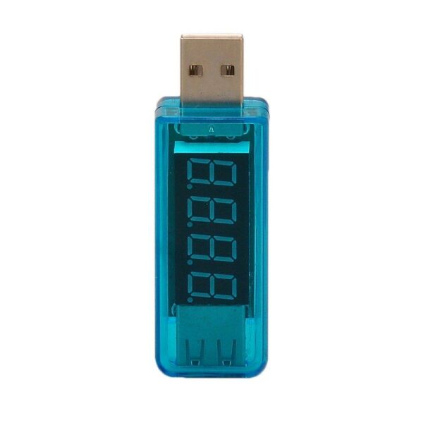 KW-202 Digital Display USB Portable Tension Tester Volt Meterr Battery Tester - Blue