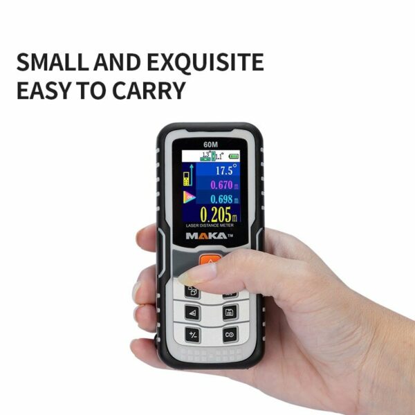 MAKA® MK6 Digital Laser Rangefinder High Precision Color Screen Infrared Measurement 60/100M Handheld Laser Distance Meter Range Finder