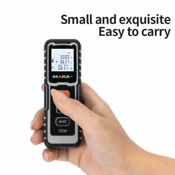 MAKA® MK6A Handheld Laser Distance Meter Mini Laser Rangefinder Laser Tape Range Finder 40/100M Diastimeter Measure Laser Measuring Tool