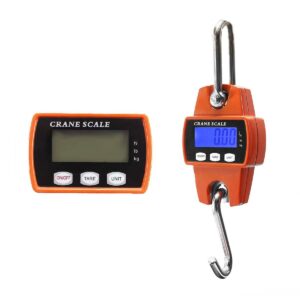 Mini Portable LCD Digital Electronic Crane Scale Hook Hanging 300KG 600LBS