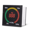 N-72HZ 3~120Hz 68mm Hole Size Digital Frequency Meter 73mm Square Panel LED Display Electrical Hertz Tester Indicator